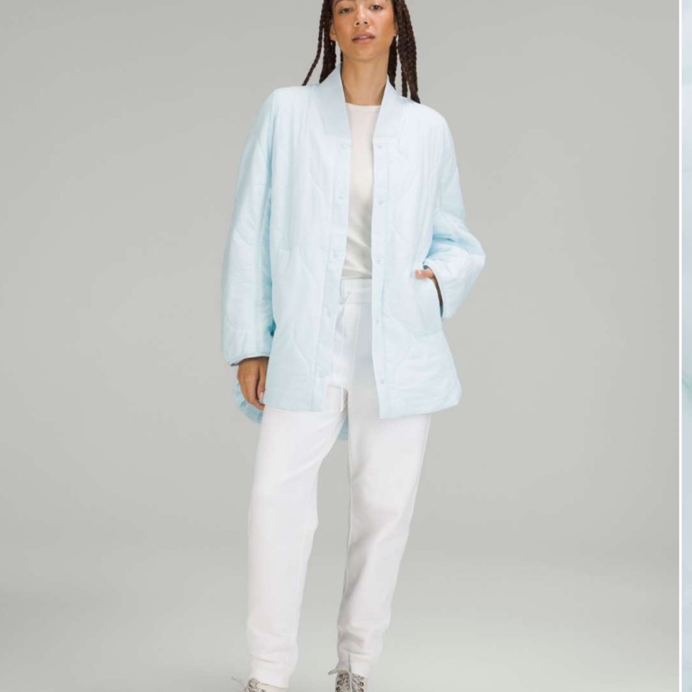 Lululemon Quilted Light Insulation Jacket
Powder Blue 8 Blue Quilted Jacket